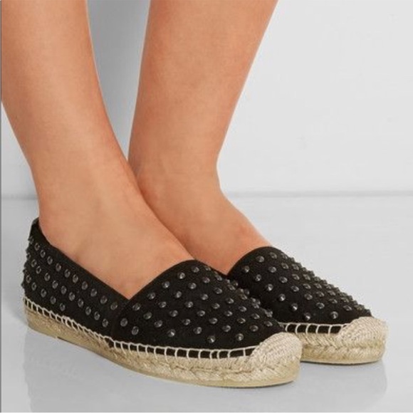 SAINT LAURENT Studded Espadrilles - Picture 2 of 16